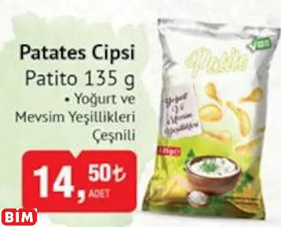 PATİTO PATATES CİPSİ PATİTO PATATES CİPSİ